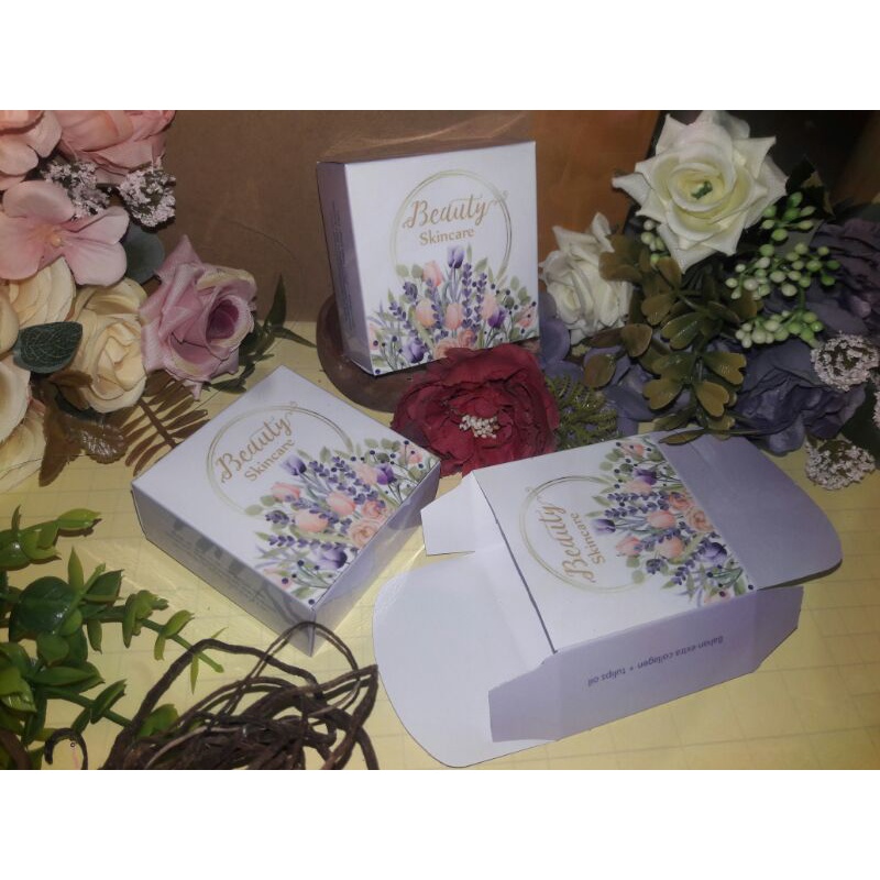 

dus box packaging produk ukuran 6,5x6,5x3cm/8x5.5x2.5cm desain custom