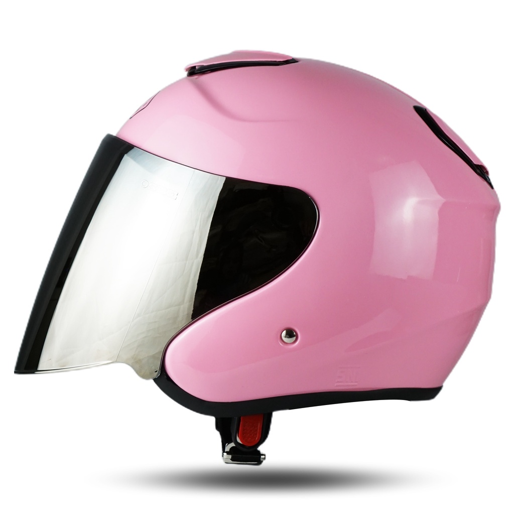 RSIX HELM POLOS SOLID DEWASA SNI EVEREST SERIES SILVER