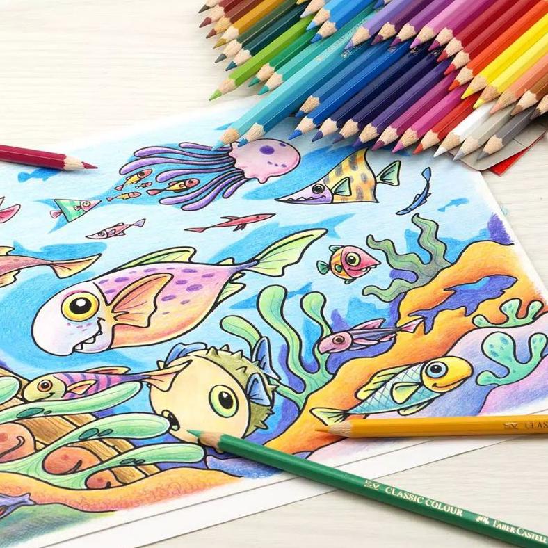 

Terjangkau - Pensil Warna Classic 48 Warna Faber Castell Free Serutan