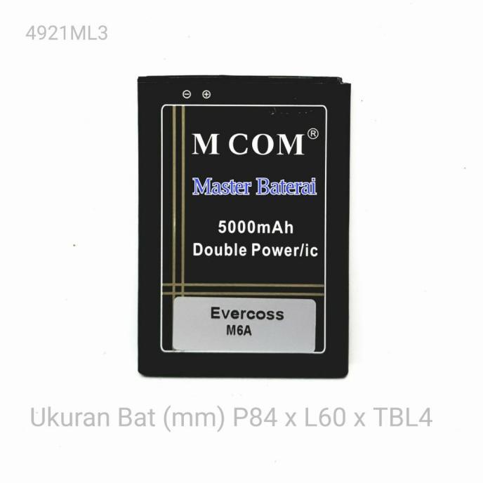 Baterai Evercoss M6A Cross Evercros Evercoss M6 A Double IC Original
