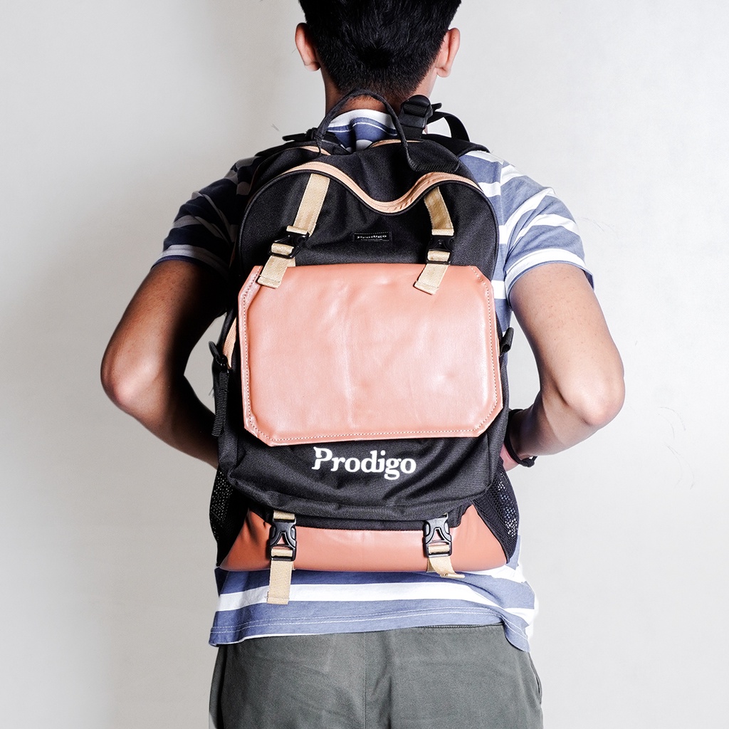 Prodigo * Tas Backpack Raiba 2 in 1 | Tas Ransel | Tas Laptop Pria | Tas Selempang | Tas Multifungsi