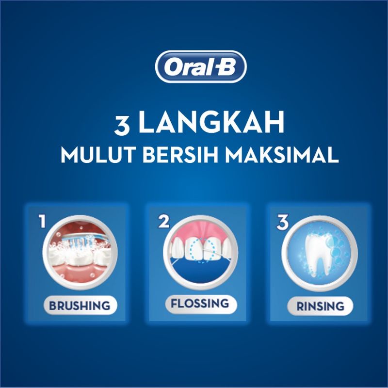 Oral B Sikat Gigi All Rounder 123 Clean / Fresh Clean Black - 1 pcs