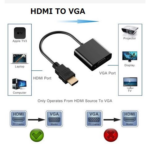 Trend-HDMI Converter HDMI Male to VGA Adaptor Female