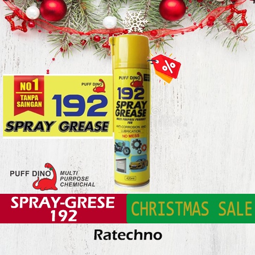 Spray grease 192 pelumas rante part dll PUFF DINO 420ml
