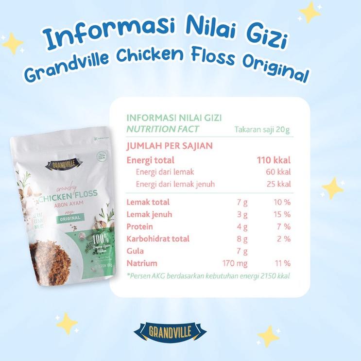 

⇲ Grandville Abon AYAM Crunchy Single Pack Original ㊒