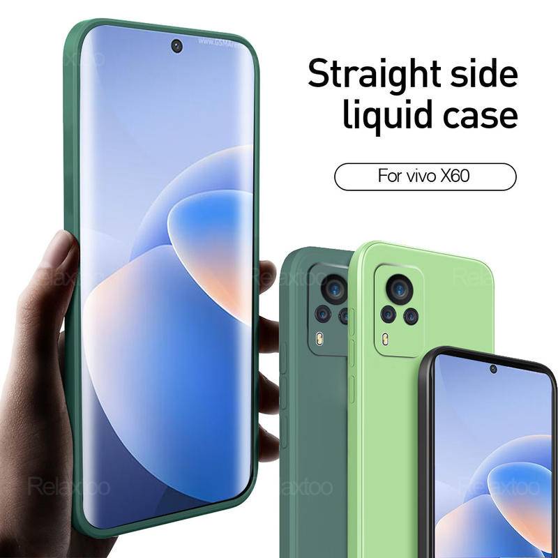 Untuk Vivo Y20 Y20i Y20S Y12S Y11S Y30 X60 Silikon Cair Matte Sofe Case Cover Shockproof