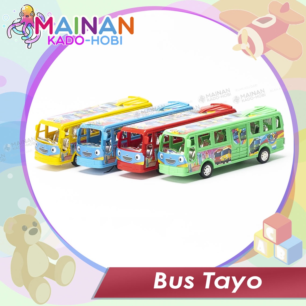 MAINAN ANAK MINIATUR MOBIL BUS PANJANG TAYO DIECAST CAR