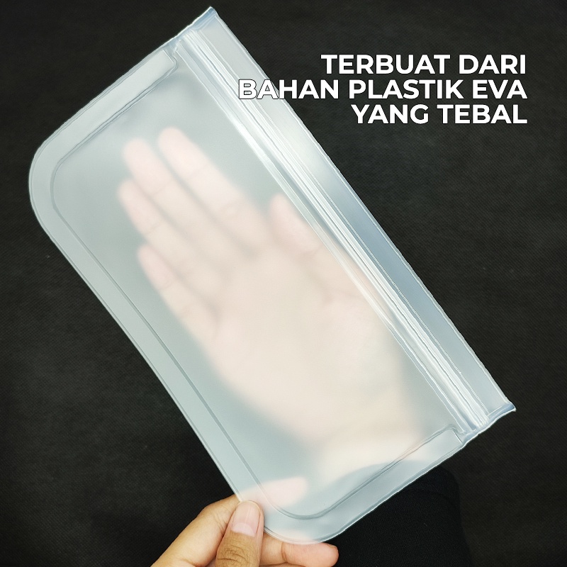 Plastik Kulkas Penyimpanan Makanan Segar Ziplock Fresh Bag Kualitas Bahan Tebal MX1066