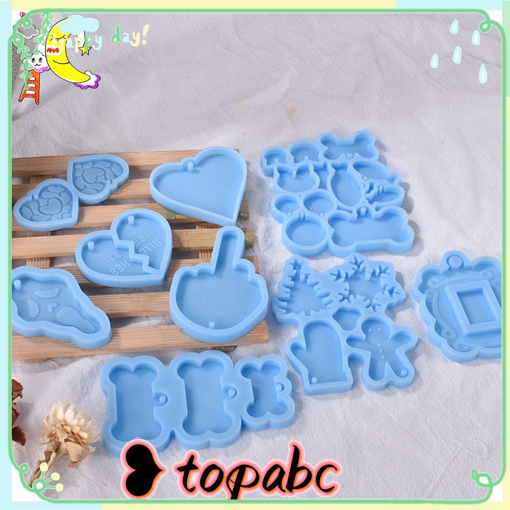 Top Dog Bone Hanging Tag Epoxy Alat Membuat Perhiasan Gantungan Kunci Liontin Resin Cetakan