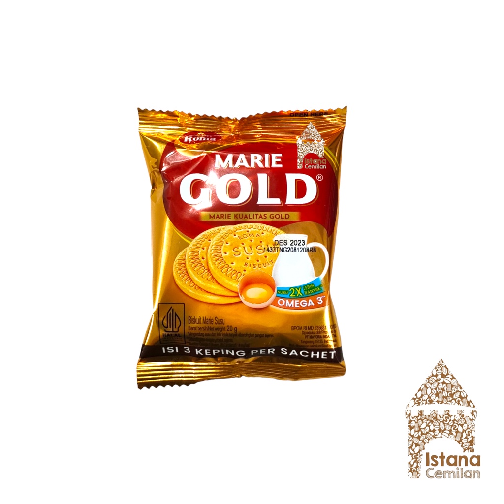 

Roma Biskuit Marie Gold Original / Cokelat 20 Gram SATUAN