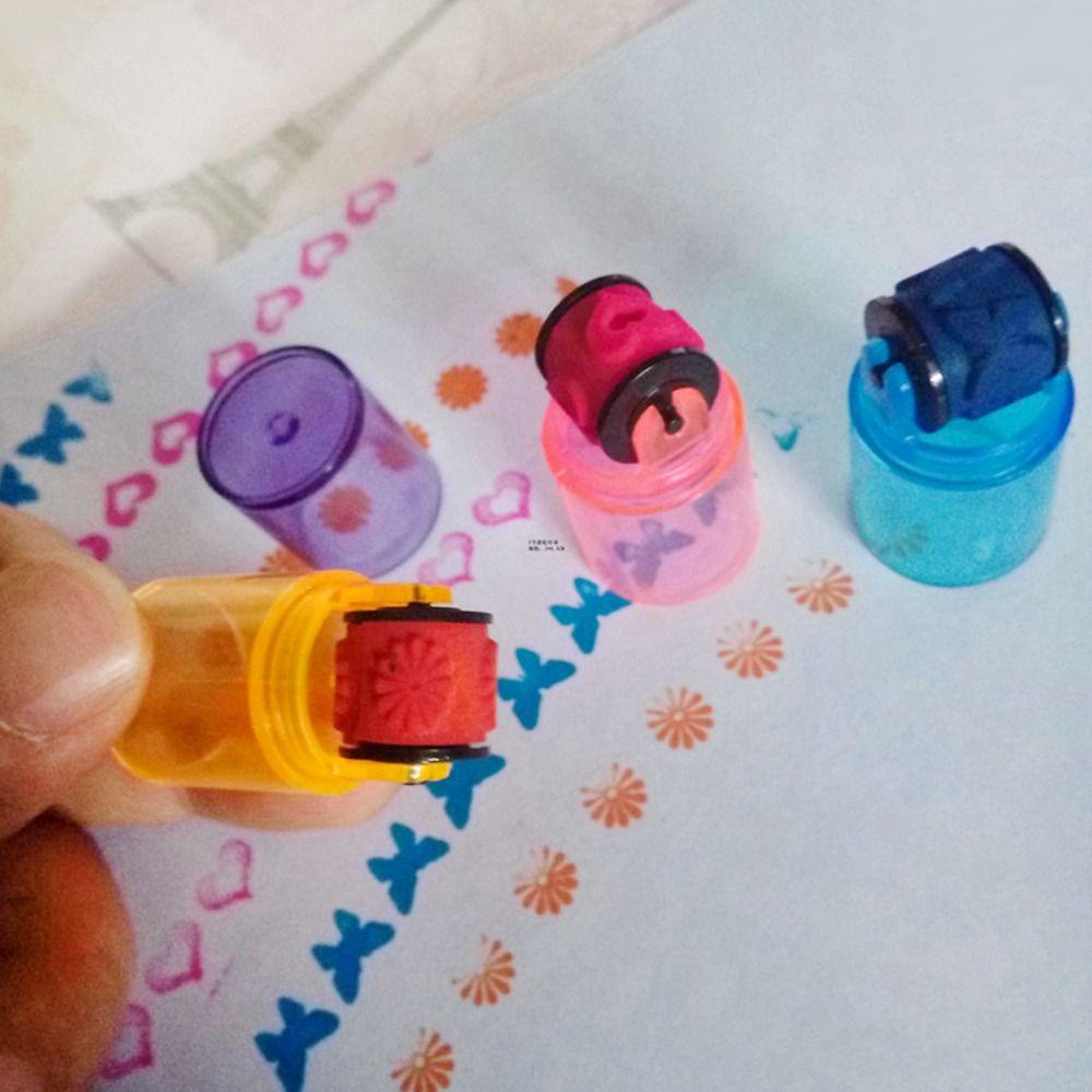 Preva Colorful Stamp Seal Anak-Anak Hadiah Anak Mainan Anak Perlengkapan Scrapbooking Mainan Lucu
