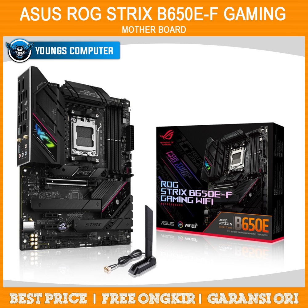 ASUS ROG STRIX B650E-F GAMING DDR5 WIFI | Motherboard AMD AM5 B650 ATX