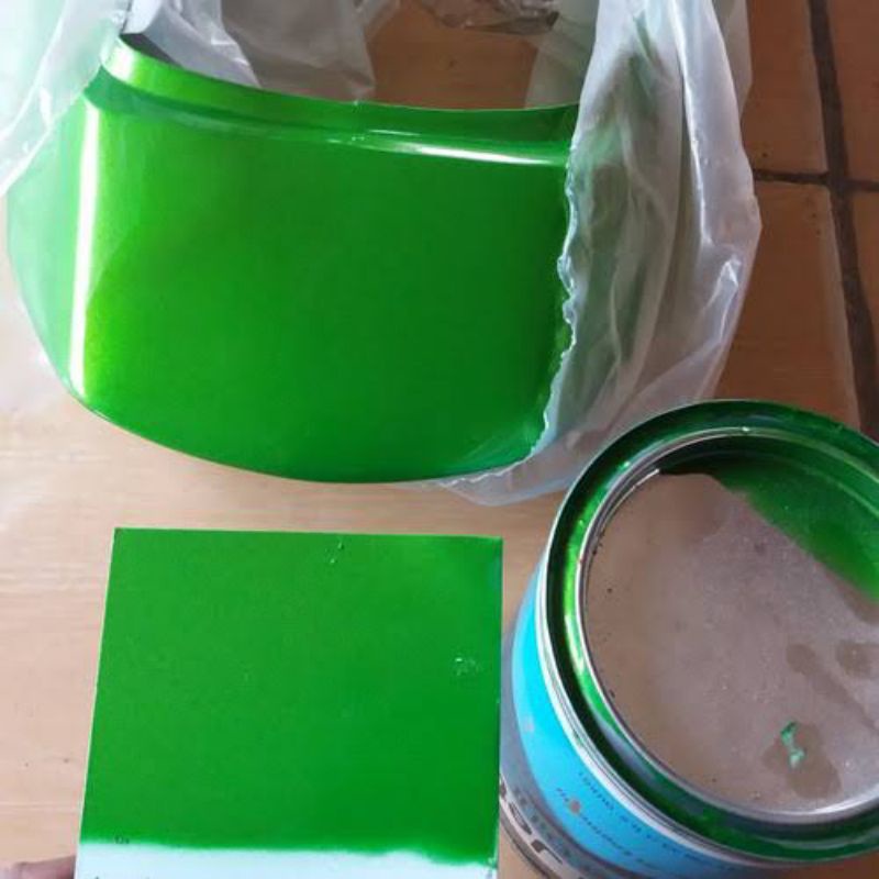 Cat Hijau Kawasaki Ninja Pu Solid Cat Original Hijau Ninja 1liter