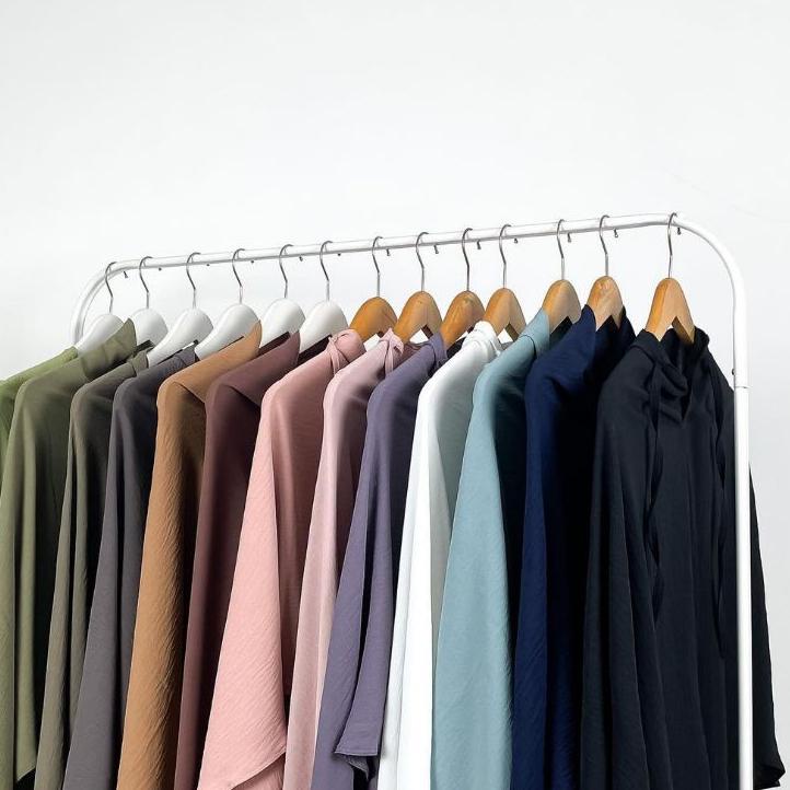 Restock Jilbab Bergo Maryam Crinkle Air Flow L