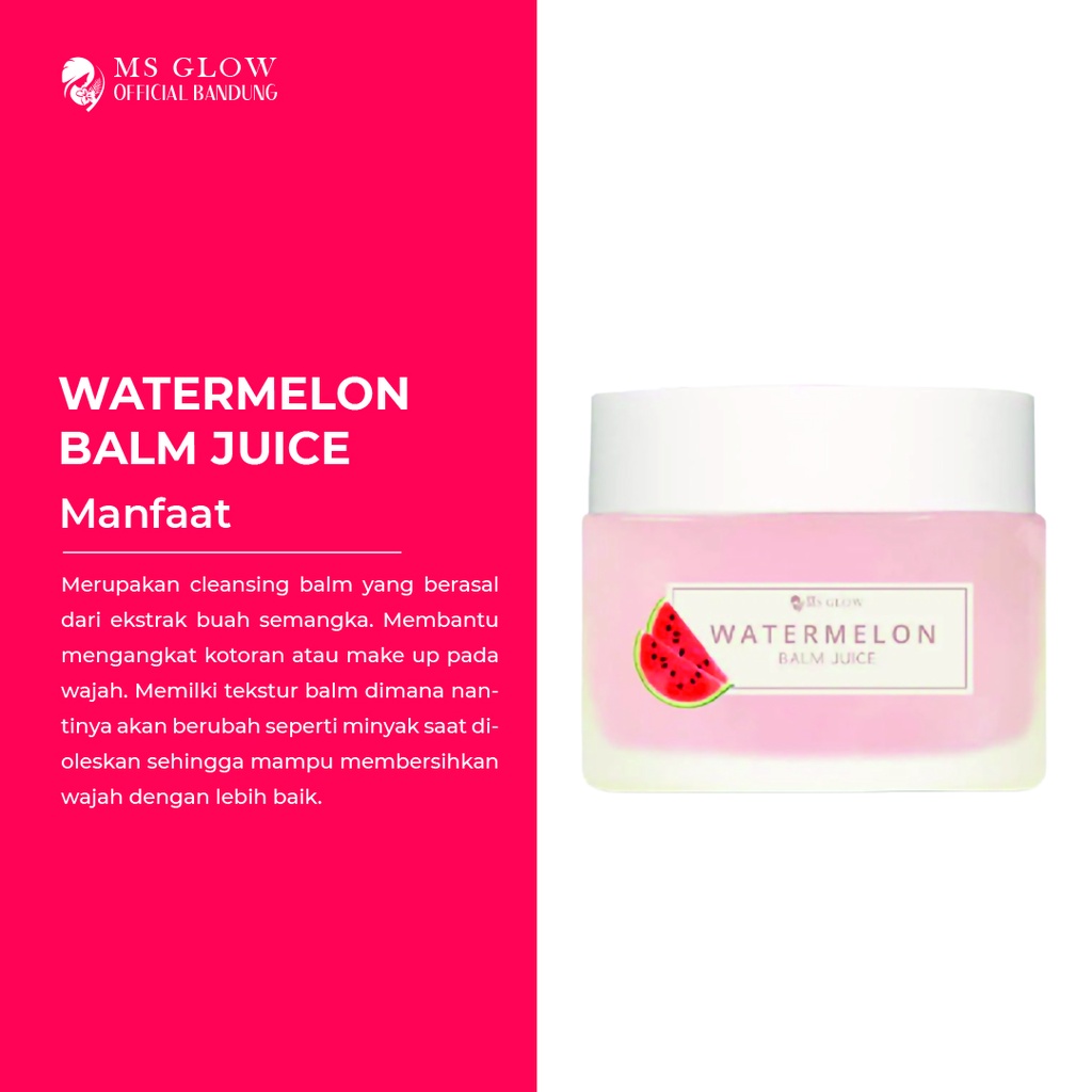 Balm Juice Ms Glow / Pembersih Make Up / Perawatan Wajah Termurah - By Msglowofficialbandung