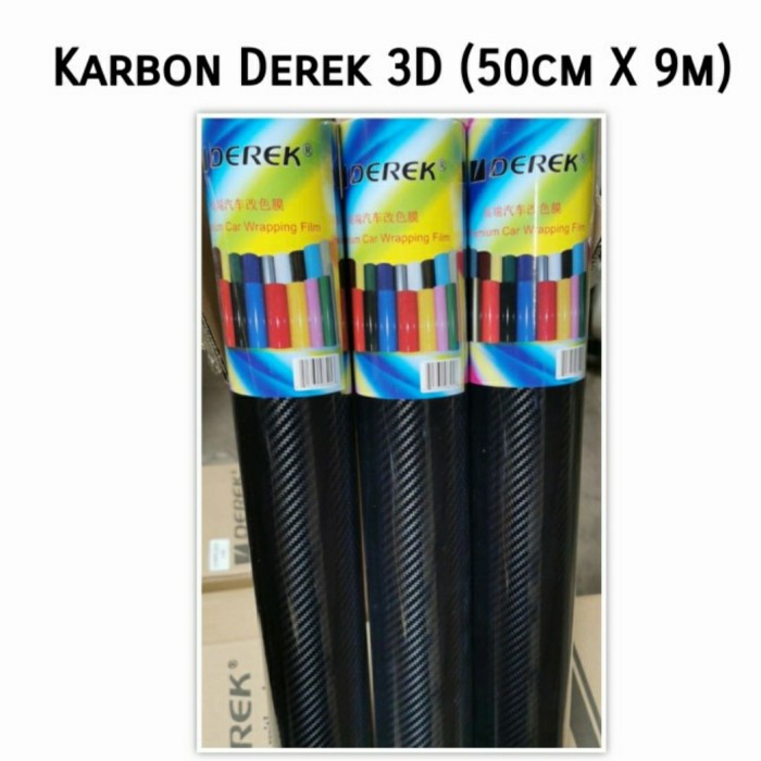Tdb Sticker Carbon 3D Derek, Karbon 3D Derek
