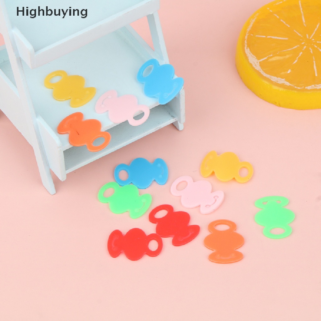 Hbid 12Pcs/set Multicolor Kunci Penutup Atas Topi Kepala Tag ID Spidol Campuran Toppers Identifikasi Warna Ring Silicone Key Case Glory