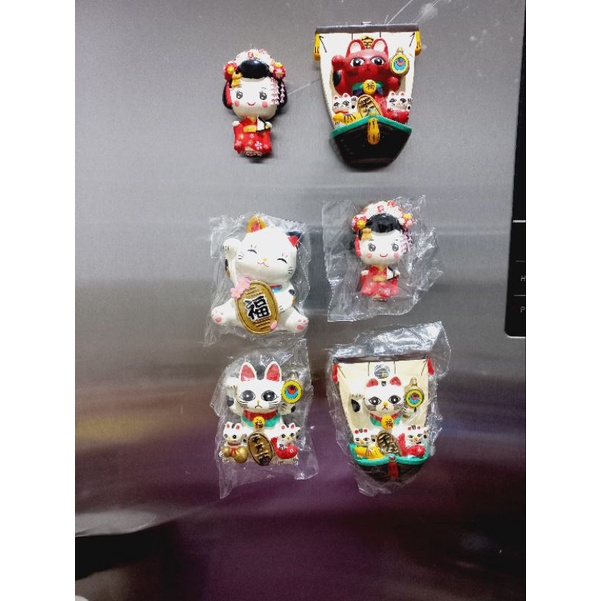 Maneki neko Magnet Mini  / Manekoneki Magnet / Manekineko Magnet Kulkas / Kucing Hoki Magnet