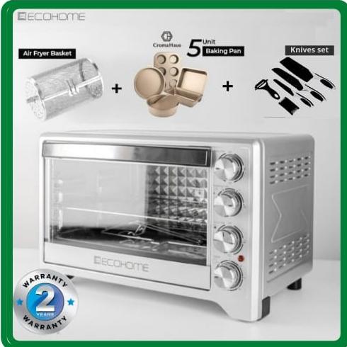 ECOHOME Electric Oven Low Watt Platinum EOP-888 Oven Listrik