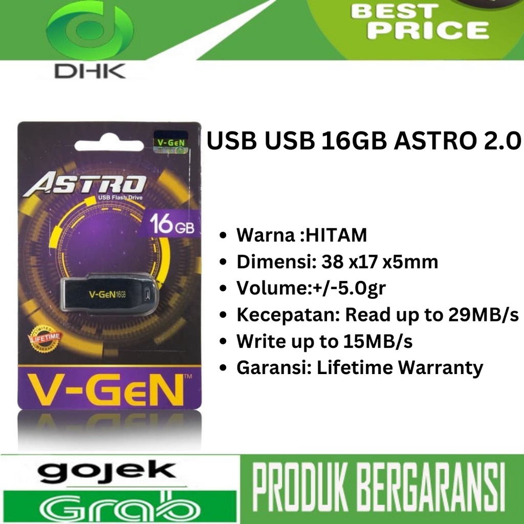 Flashdisk V-Gen Astro 16GB USB 2.0