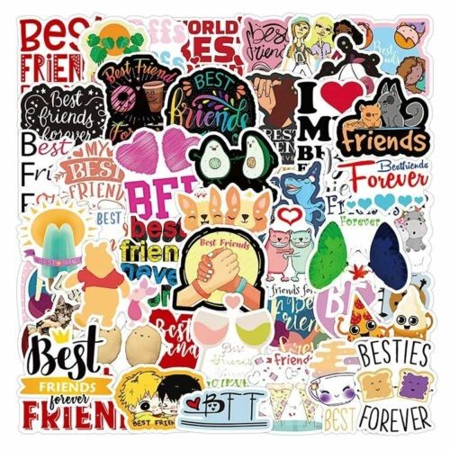 Best Friends Word PVC Sticker (10pcs)