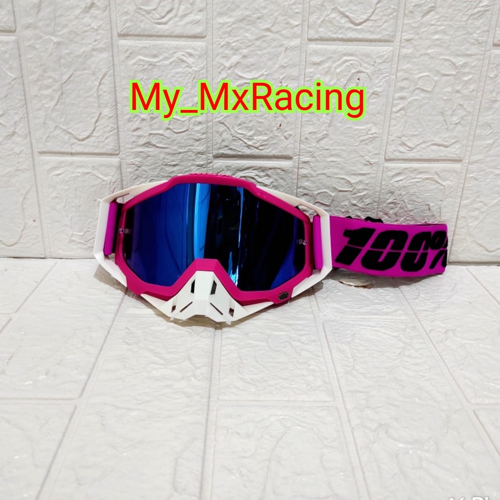 GOGGLE IMPORT Google 100 Percent - Kacamata Motor - Google Motocross - Google MX Trail - Google Rainbow - 026