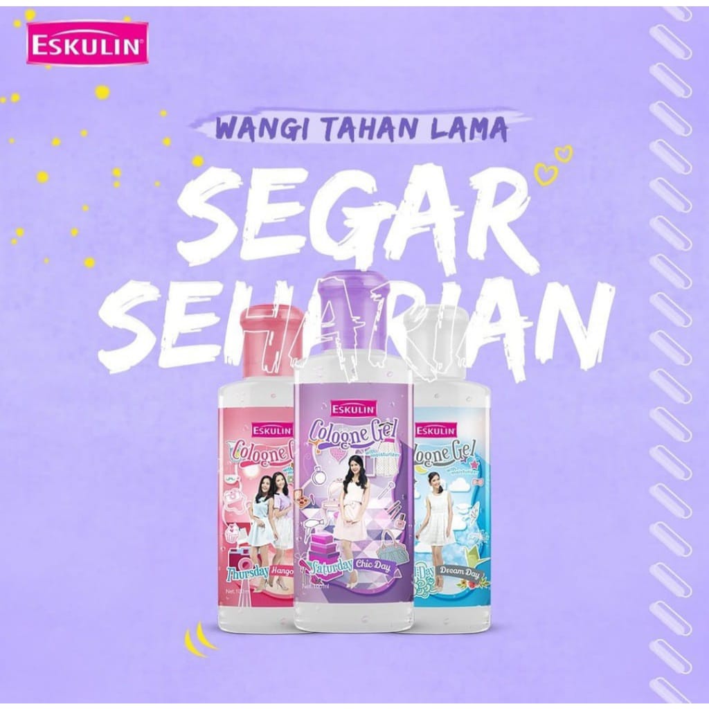 ESKULIN Cologne Gel DAY 50 ml &amp; 100 ml Arjuna kosmetik