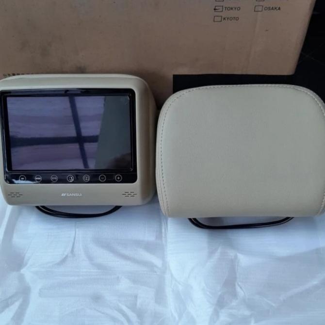 TV HEADREST SANSUI SA-HM802 MONITOR HEADREST BANTAL SANSUI HITAM