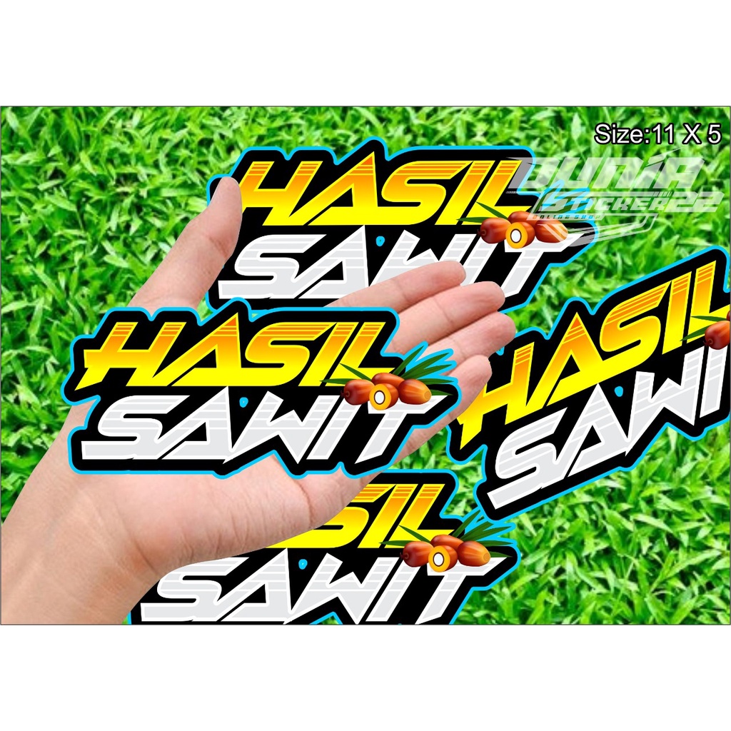 Sticker Printing Hasil sawit / Sticker Viral  Hasil Sawit Termurah - Dunia_sticker-03