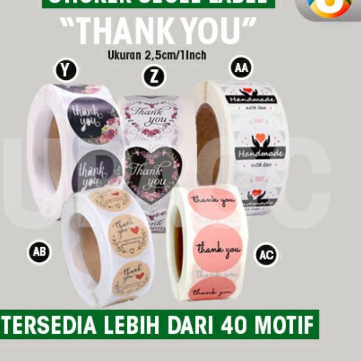 

⇩ [Isi 100Pcs - Part 6] Stiker Segel Thank You For Your Order Stiker untuk Kemasan Stiker Amplop ㊑