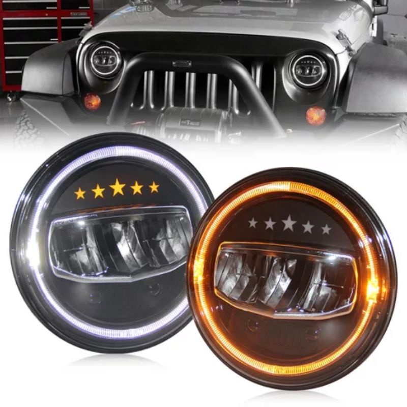 LAMPU HEDLAMP DAYMAKER 7 INCH JK JL RUBICON JIMNY