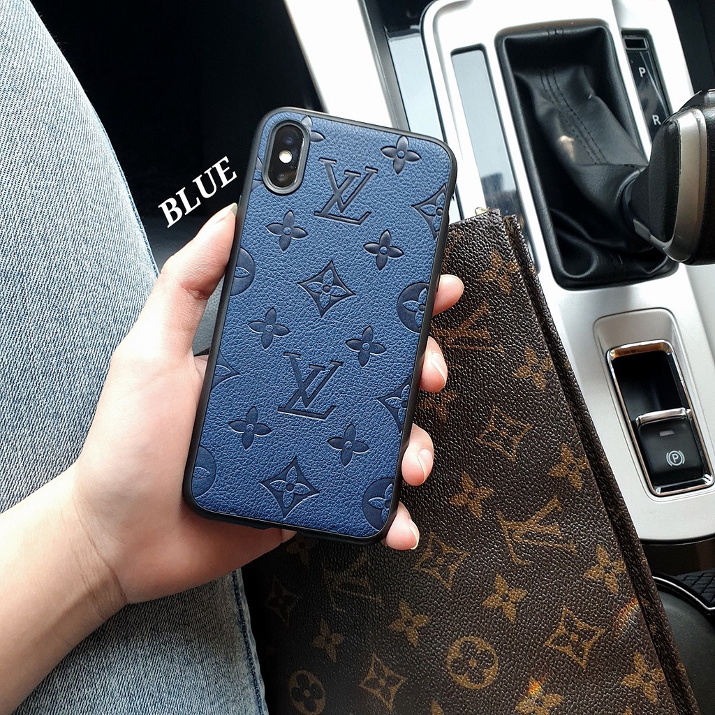 REALME X C1 C2 3 3 PRO 5 5I 5S 5 PRO 6 NARZO 6 PRO | LV EMBOS Soft Case LV Skin Leather