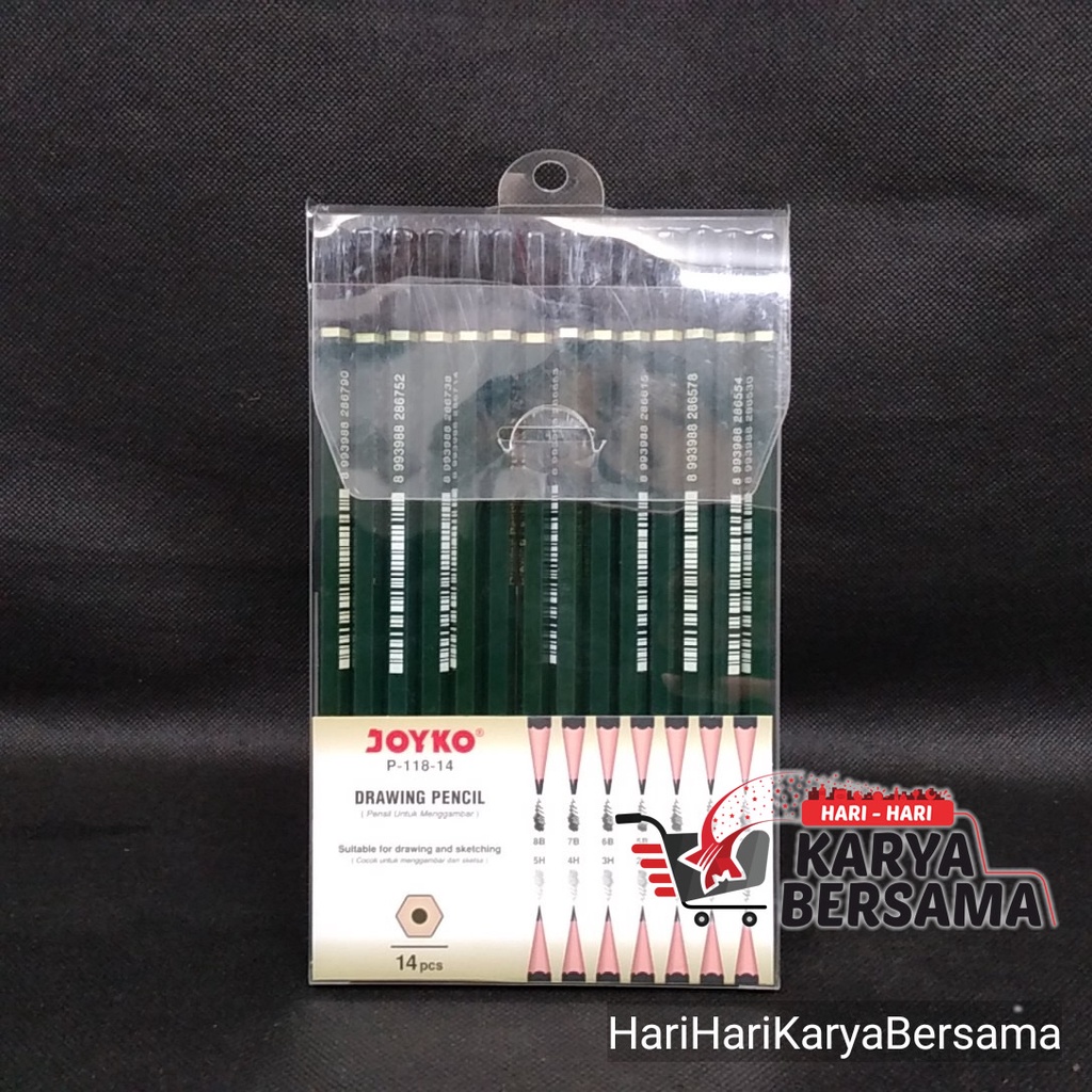 

JOYKO DRAWING PENCIL P-118-14 SET 14'S