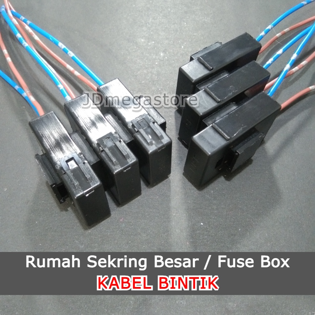 (Grosir/COD) Rumah Sekring Tancap Kotak Fuse Box Terminal Besar - KABEL BINTIK