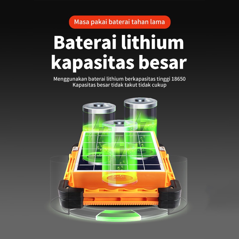 [Ready] BENIH Tenda luar berkemah lampu pasar malam lampu lantai portabel luar lampu Solar Emergency/Power Sel Surya/Lampu Panel/Professional Solar Emergency Light/Lamp Stand