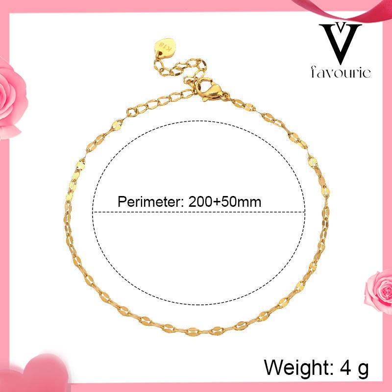 CODGelang Kaki Titanium Lapis Emas 24k Gold Anti Luntur  Anti Karatan-FA