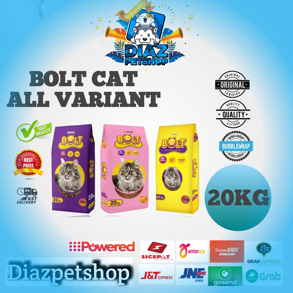 BOLT CAT 20 KG KHUSUS EKSPEDISI.. LINK INSTANT ADA DI ETALASE KAMI / BOLT CAT 20KG