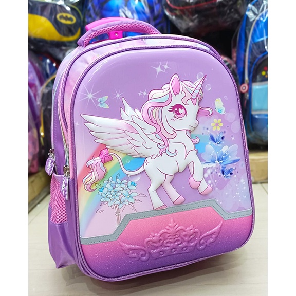 PROMO TROLLEY DORONG PREMIUM TAS ANAK SEKOLAH TK / SD UNICORN TIMBUL PITA DAN JAGOAN LAKI LAKI 3 RESLETING IMPORT ( OSH COOL 13inch TK - 14inch SEDANG TK BESAR / SD ) PILIHAN VARIAN