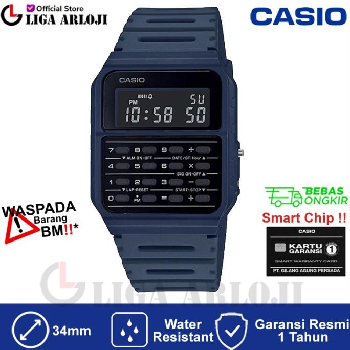 

CASIO CA-53WF-2BDF - Jam Tangan Calculator / Kalkulator - Biru - CA53