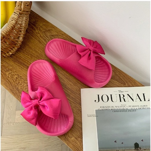 PVC Sandal Slop Jelly Wanita Butterfly Bahan Empuk Elastis Super Soft Rubber Import Korean Sol Non-Slip Summer Sandals