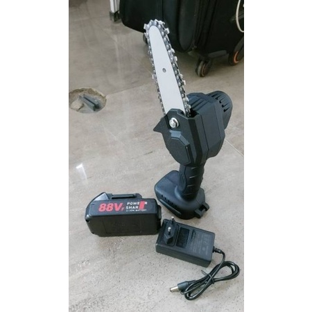 6inch Mesin Gergaji Portable Chainsaw Gergaji Senso Elektrik Cordless Tanpa Kabel 88Vf 800W