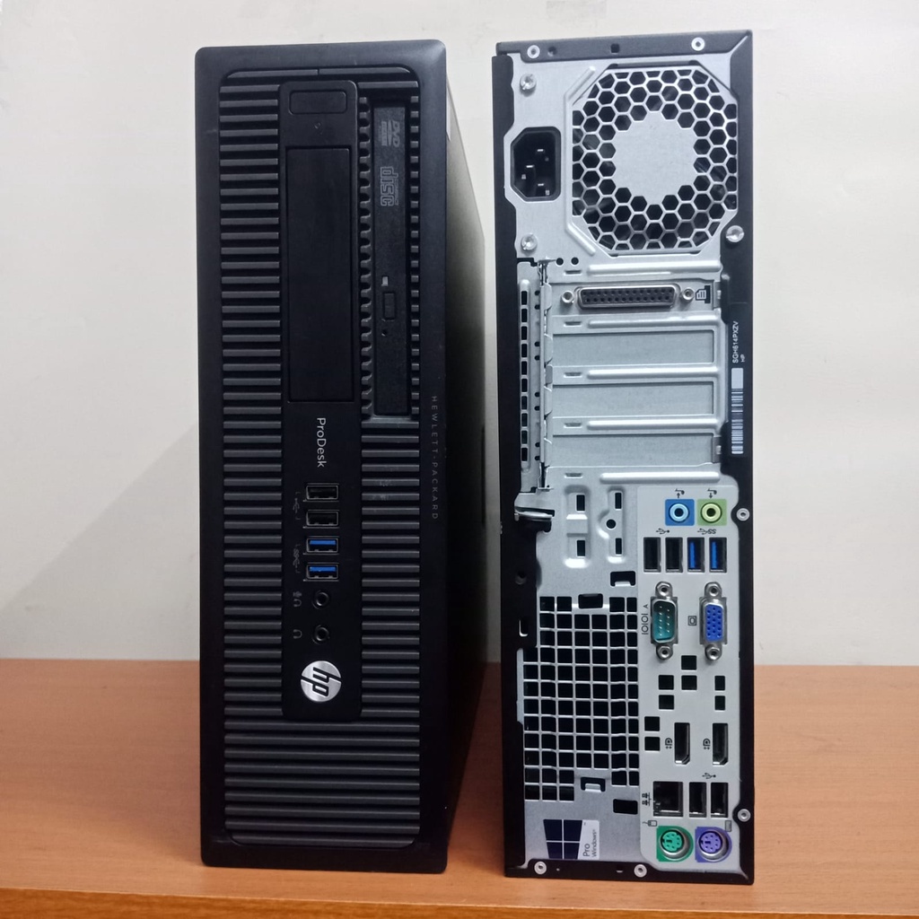 Pc cpu komputer hp destop/mini PC HP elitedesk  800/600 G1 sff/ CORE i7-4770-3.40ghz gen4/8gb/500gb/dvd r, wins 10 pro siap pakei