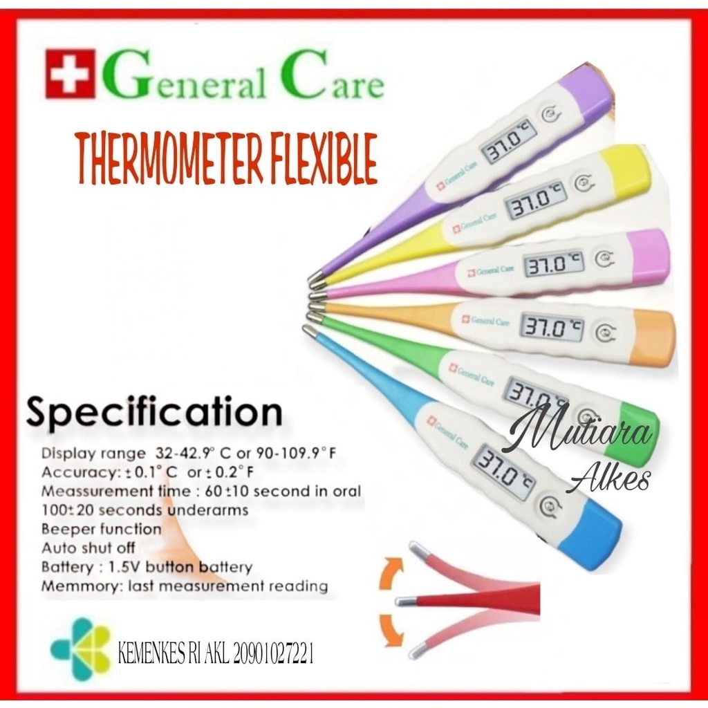 GC FLEXIBLE Termometer - Thermometer Digital Flexible / Ujung Lentur General Care