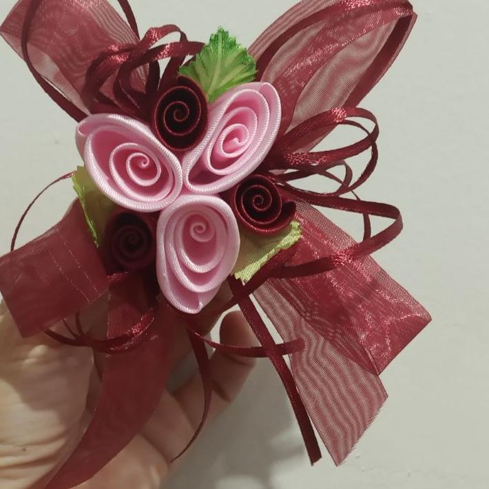 

FZA197 Bunga lotus pita untuk hias parcel / seserahan dll |