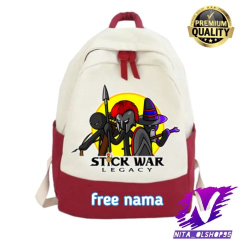 tas anak stickwar legacy game ransel sekolah