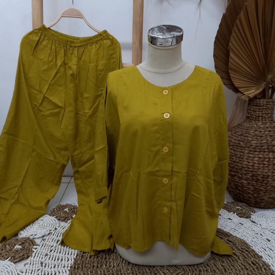 Recomended Setelan Andin Ikatan Cinta One Set Rayon Premium Pakaian Wanita Panjang