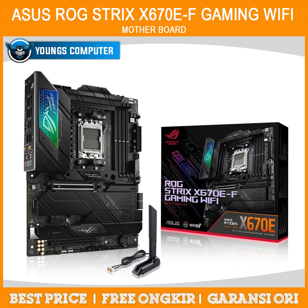 ASUS ROG STRIX X670E-F GAMING WIFI | Motherboard AMD DDR5 AM5 X670 ATX