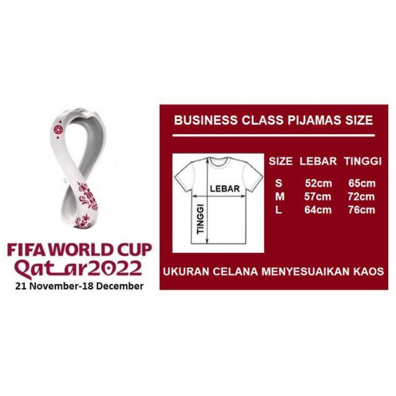 PAJAMAS PIYAMA QATAR EDISI FIFA 2022