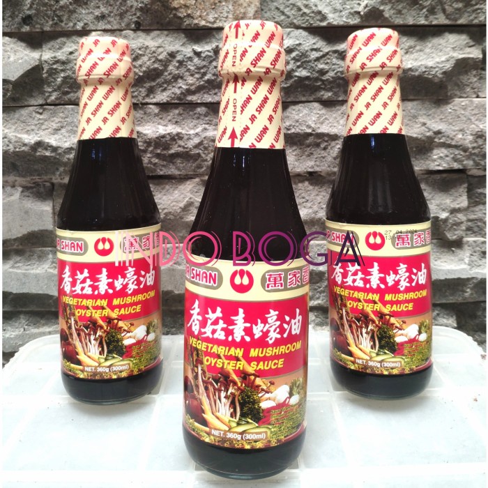 

wan ja shan saus tiram 300ml / vegetarian mushroom oyster sauce 360gr