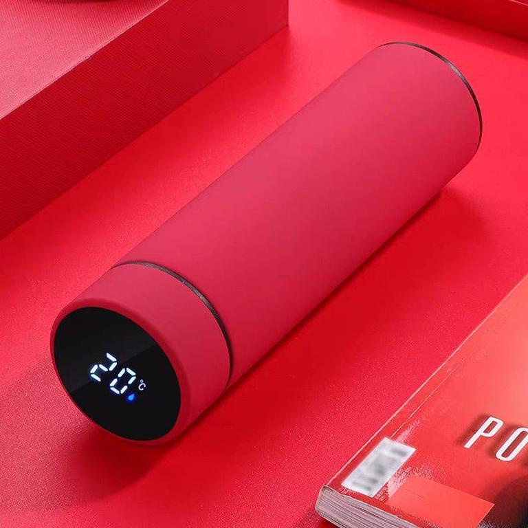 Q12B Termos Suhu LED Doff / Rubber Dispalay LED Termos / Termos Stainless LED Suhu Doff